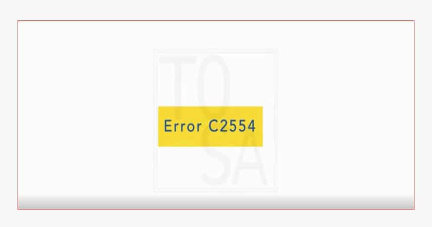 کد خطای دستگاه C452 کونیکا Error Code C2554